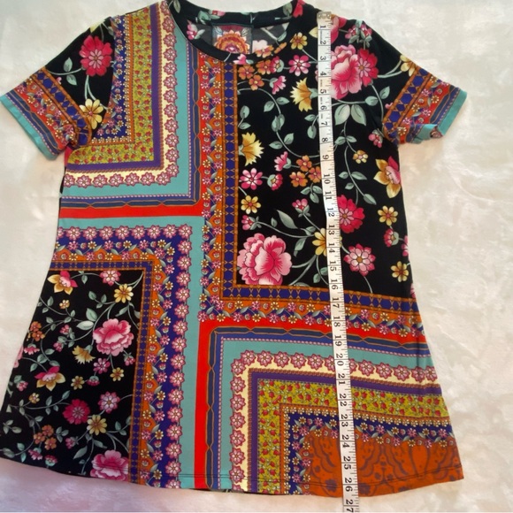 Johnny Was Bamboo t Shirt Sz Small Swing style - Picture 6 of 9